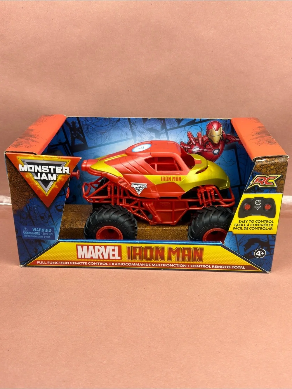 New Monster Jam Marvel Iron Man 1:24 Scale remote control Monster Truck